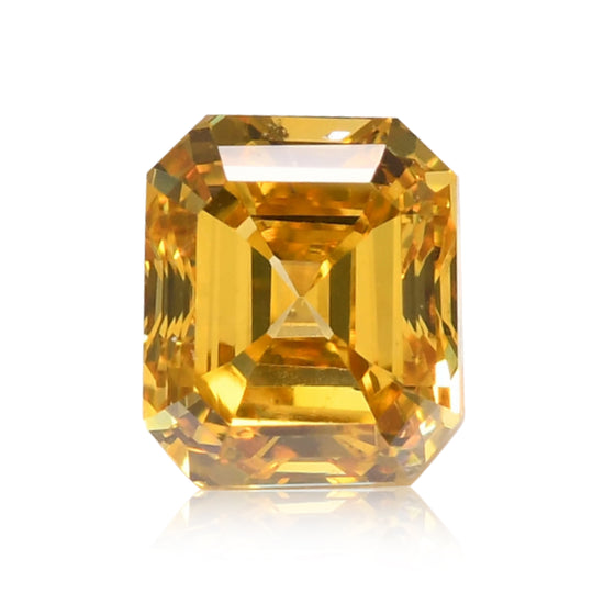 0.34 Carat Fancy Vivid Yellow Emerald Diamond (SI1) GIA