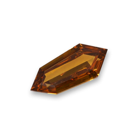 Diamante KITE GIA Giallo-Arancio Brunastro Fantasia Intensa (Fancy Deep Brownish Orangy Yellow) da 0,19 Carati (VS1)
