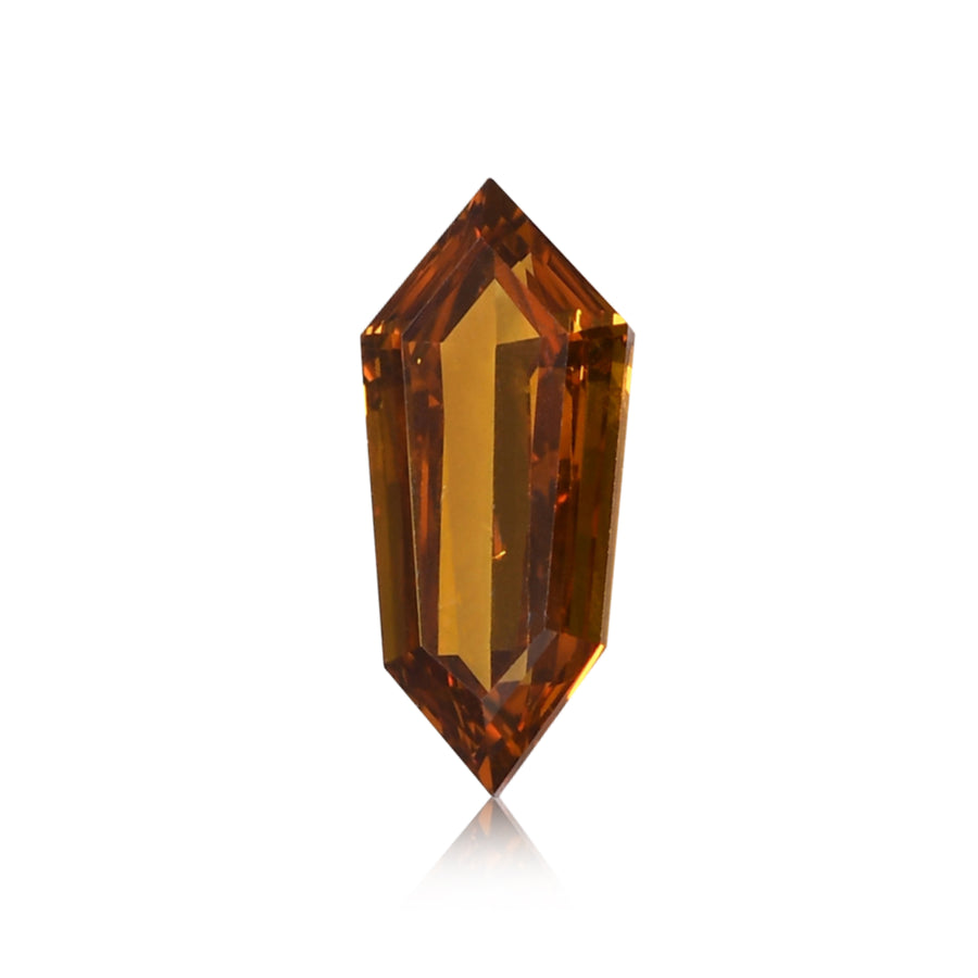 0.19 Carat Fancy Deep Brownish Orangy Yellow Kite Diamond (VS1) GIA