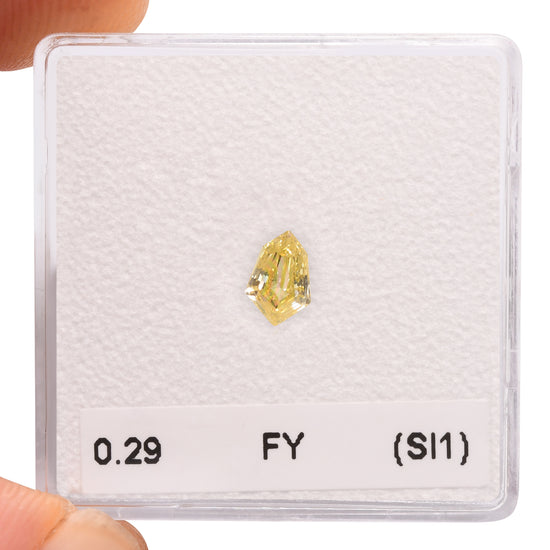 0.29 Carat Fancy Yellow KITE Diamond (SI1) GIA