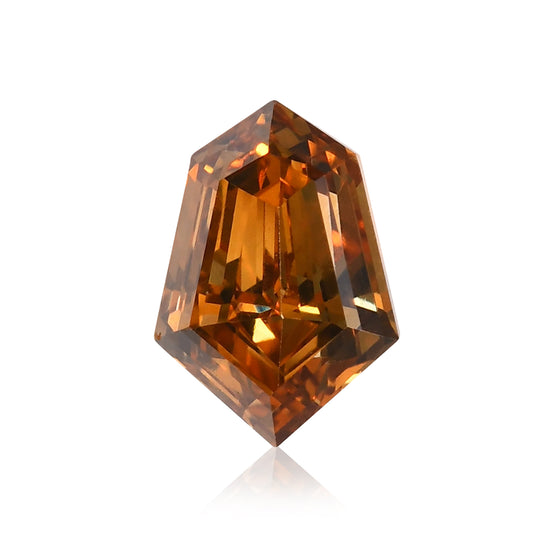 Diamante AQUILONE GIA Fancy Deep Brownish Orangy Yellow da 0,26 carati (VS)