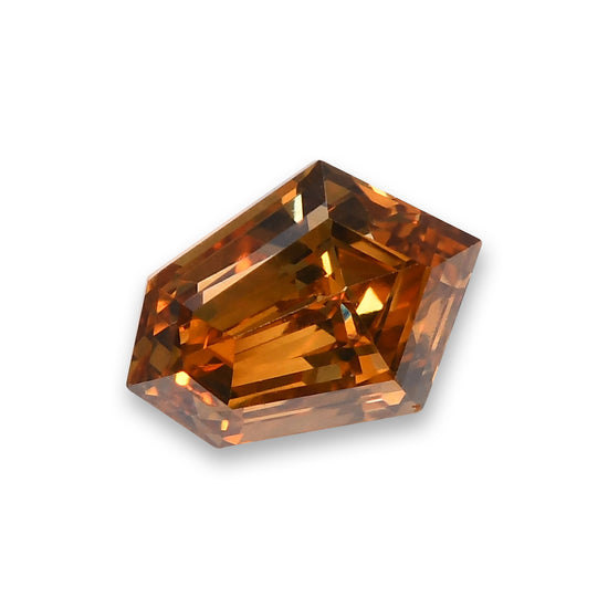 0.26 Carat Fancy Deep Brownish Orangy Yellow KITE Diamond (VS) GIA