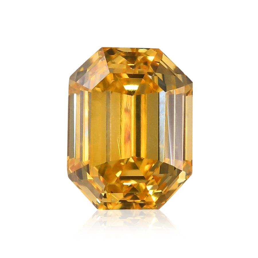 0.25 Carat Fancy Vivid Yellow Emerald Diamond (VS1) GIA