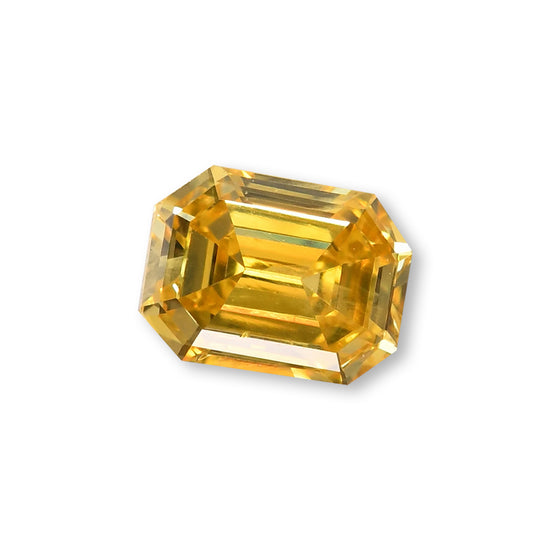 0,18 Carati Fancy Vivid Yellow Smeraldo Diamante (SI) GIA