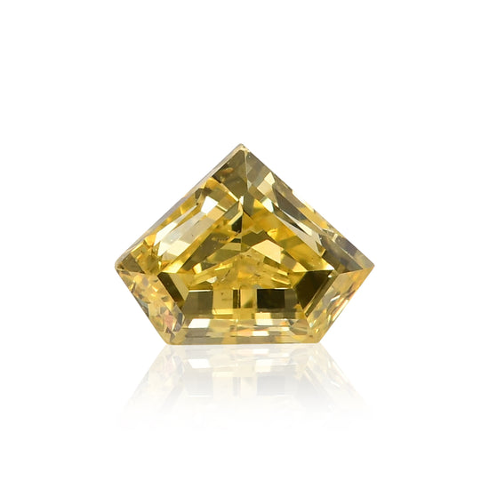 Diamante Scudo Fancy Intense Yellow da 0,23 Carati (I1) GIA