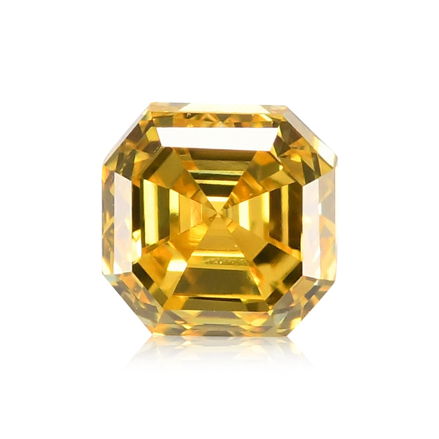 0,18 Karat Fancy Vivid Yellow Radiant Diamant (VS1) GIA