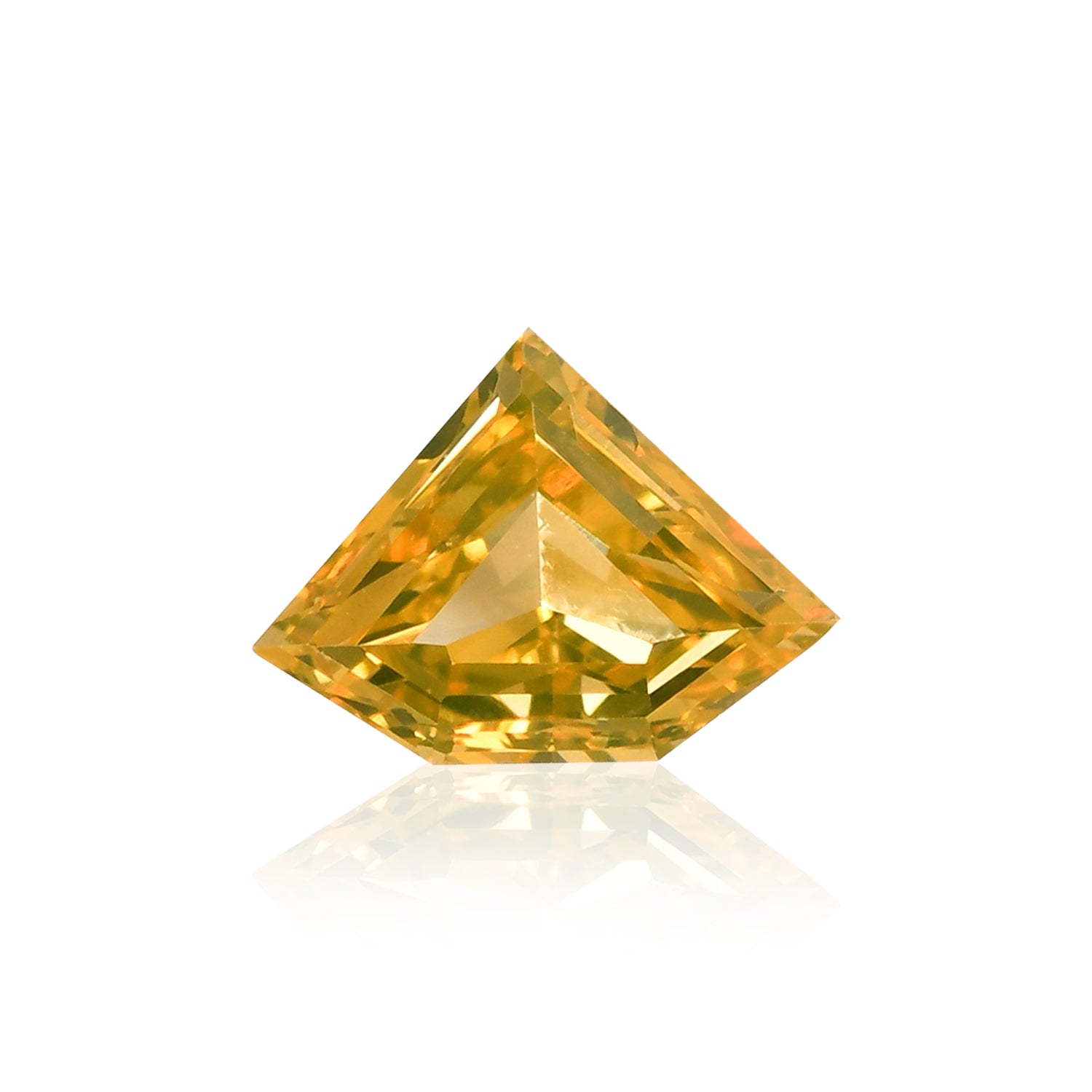 0.15 Carat Fancy Intense Yellow Shield Diamond (VS1) GIA