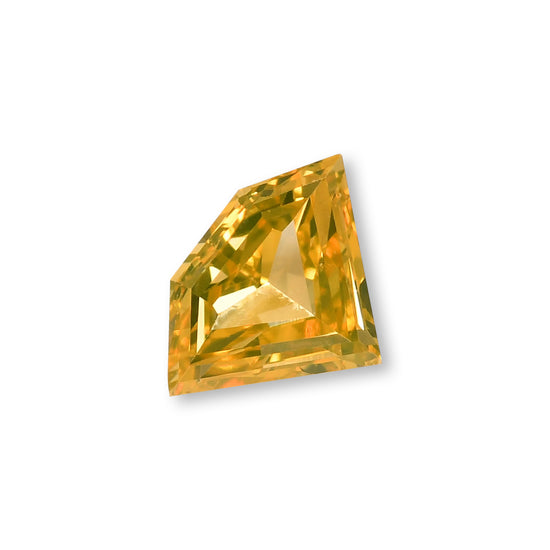0.15 Carat Fancy Intense Yellow Shield Diamond (VS1) GIA