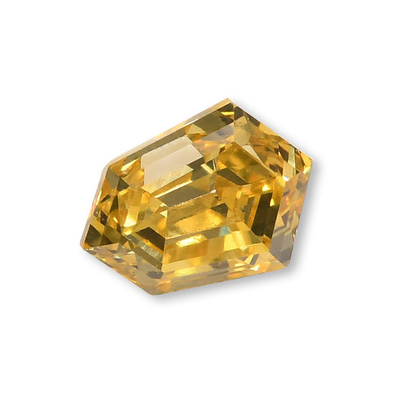 0.16 Carat Fancy Intense Yellow KITE Diamond (I1) GIA