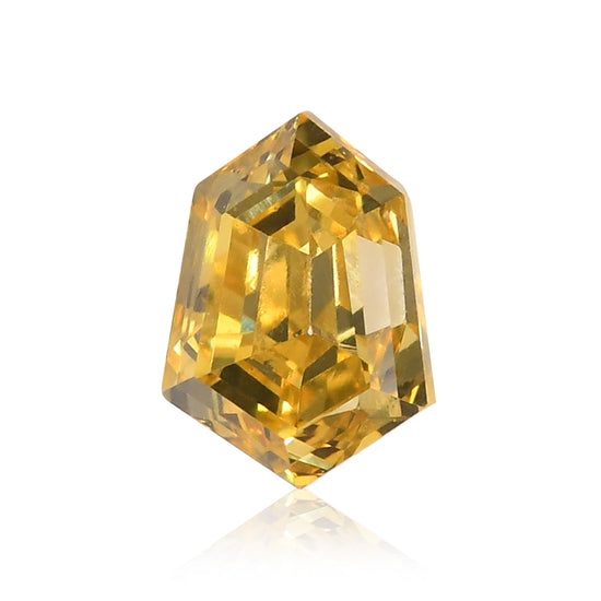 Diamante AQUILONE GIA giallo intenso fantasia da 0,16 carati (I1)