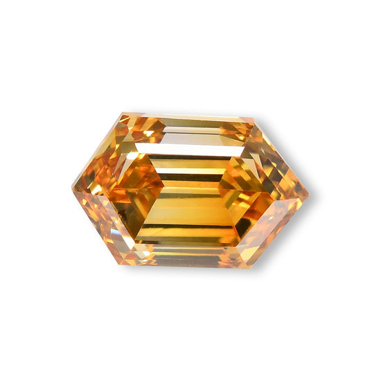 0.45 Carat Fancy Deep Brownish Orangy Yellow KITE Diamond (VS2) GIA