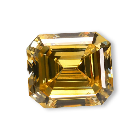 0.37 Carat Fancy Deep Yellow Emerald Diamond (VS1) GIA