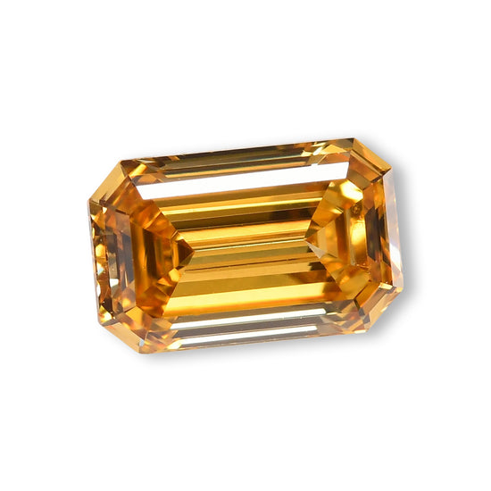 0.33 Carat Fancy Deep Brownish Orangy Yellow Emerald Diamond (VS2) GIA