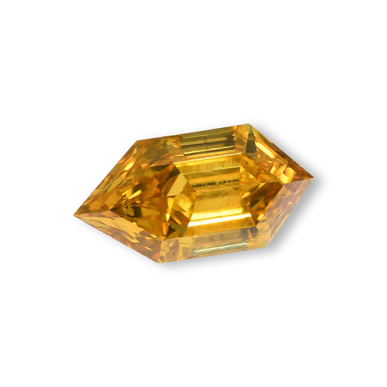 0.30 Carat Fancy Deep Yellow KITE Diamond (I1) GIA
