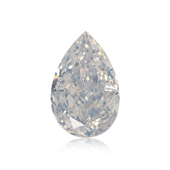 0.57 Carat Fancy White Pear Diamond I1 GIA