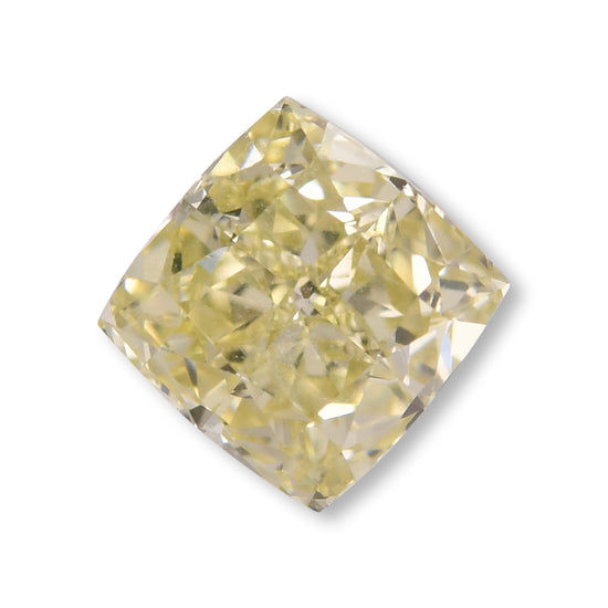 Diamante 1.10 carati Cushion Fancy Light Brownish Greenish Yellow VS1 GIA