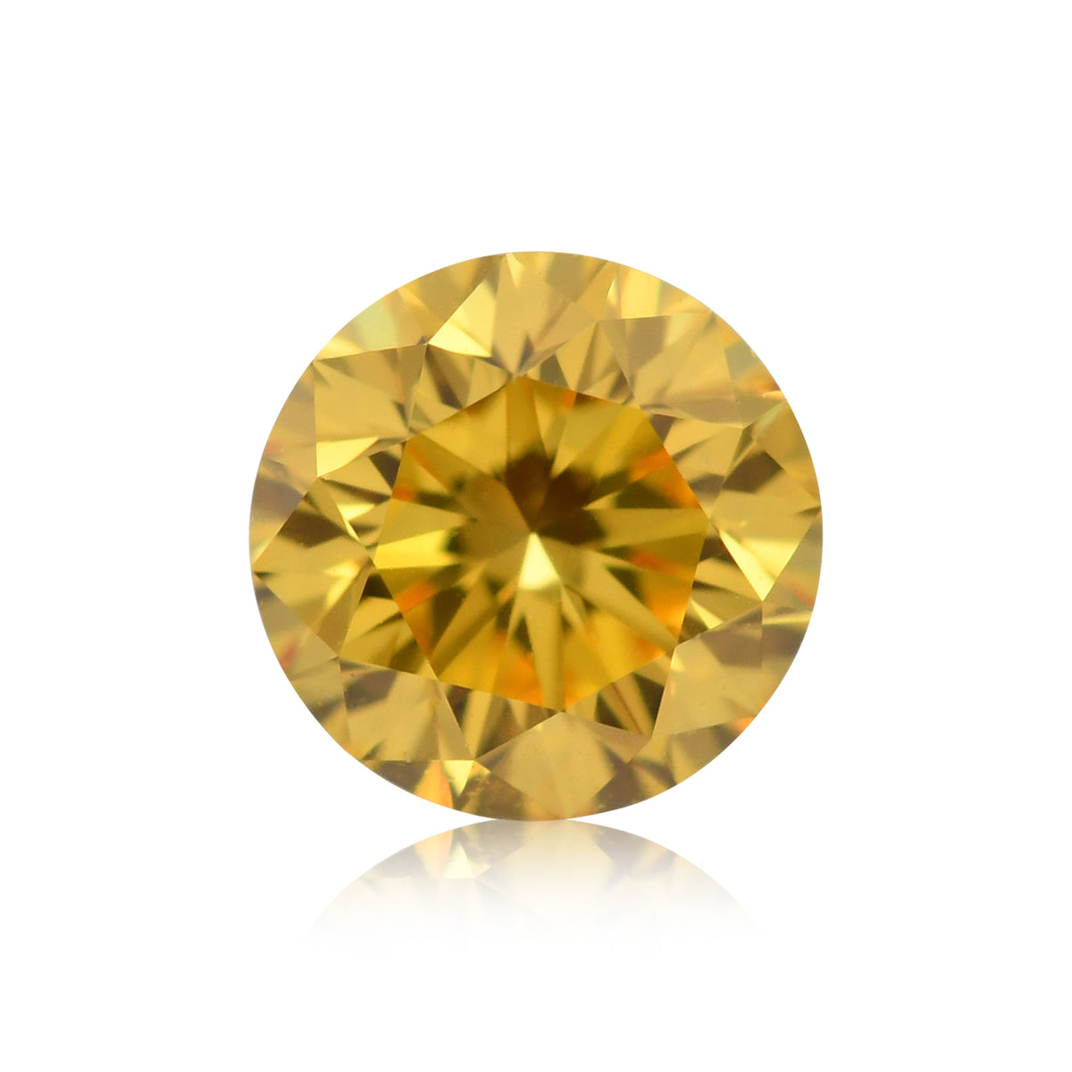 FANCY VIVID ORANGE YELLOW 0.126＆0.152ct