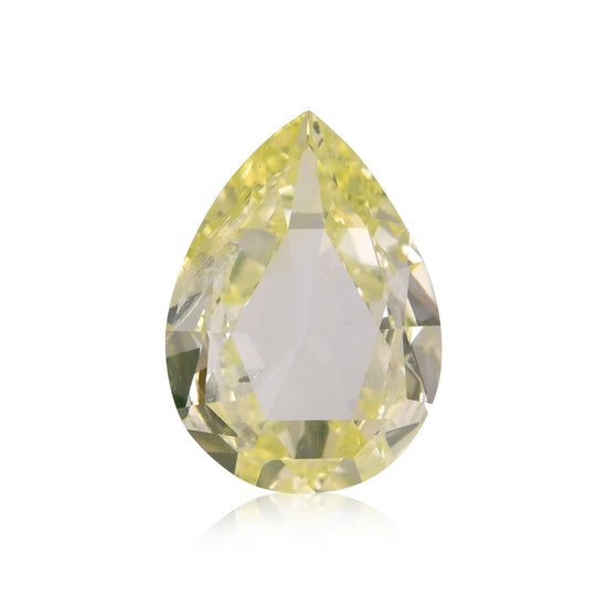 1,31 Karat Fancy Green Yellow Pear Diamant I1 GIA
