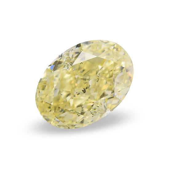 1,51 Karat Fancy Light Yellow Oval-Diamant SI2 GIA