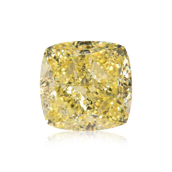 11.29 Karat Fancy Yellow Kissenschliff Diamant VS1 GIA