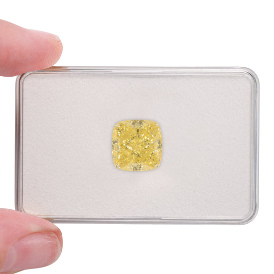 11.29 Carat Fancy Yellow Cushion Diamond VS1 GIA