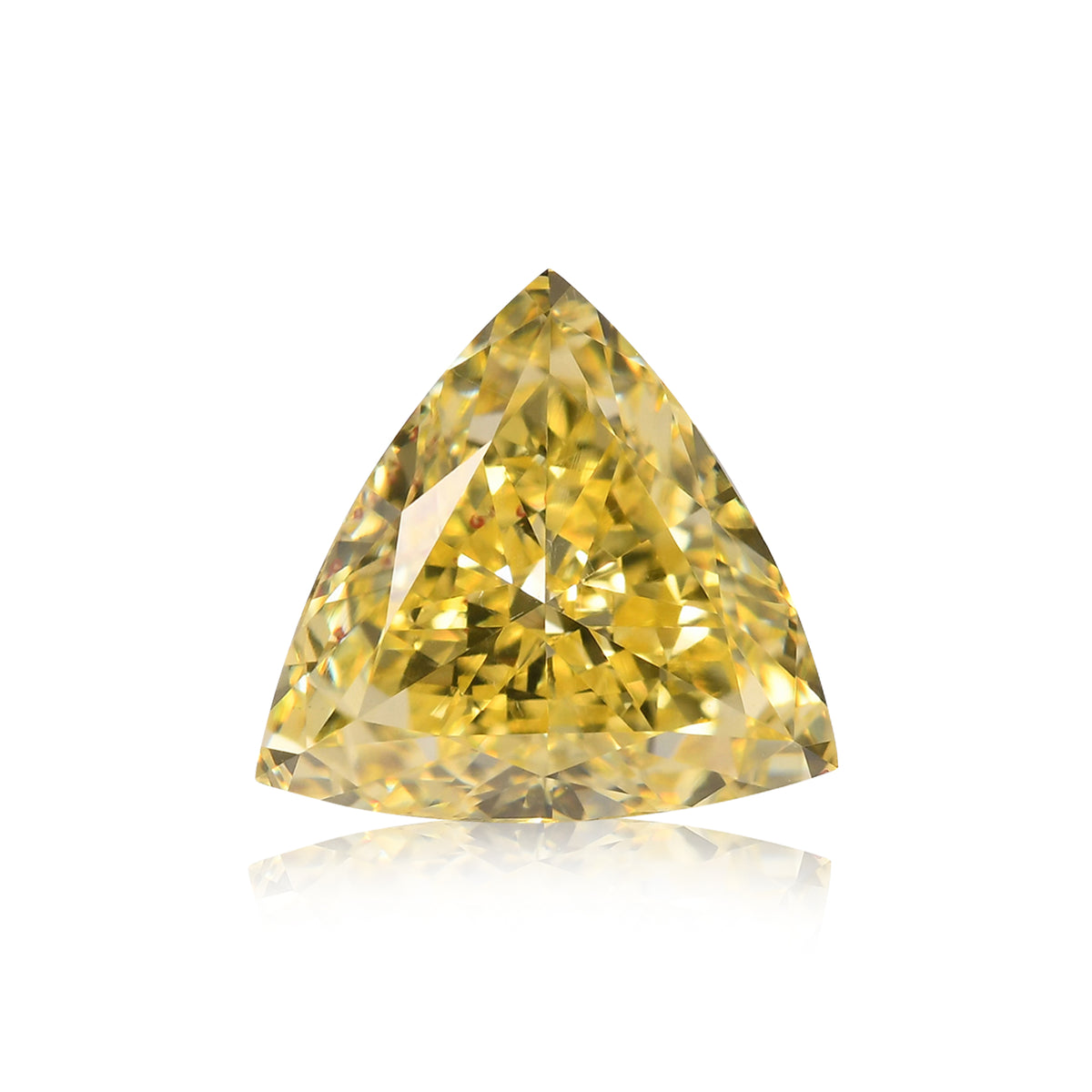 1.50 Carat Fancy Intense Yellow Triangle Diamond VS2 GIA | LEIBISH