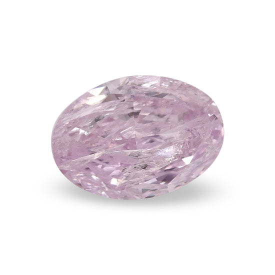 1.30 Carat Fancy Pink Purple Oval Diamond (I1) GIA