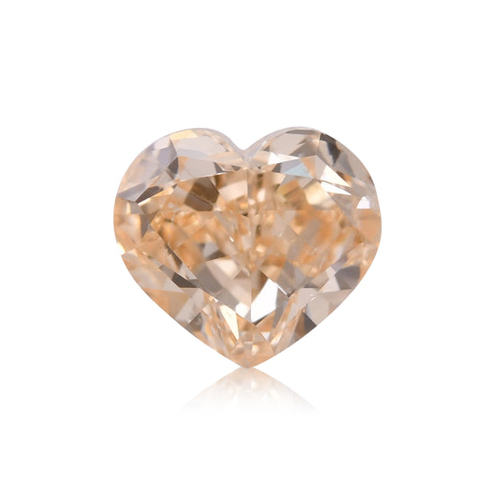 Diamante a Cuore GIA SI1, Giallo Arancio Fantasia, 1.05 carati