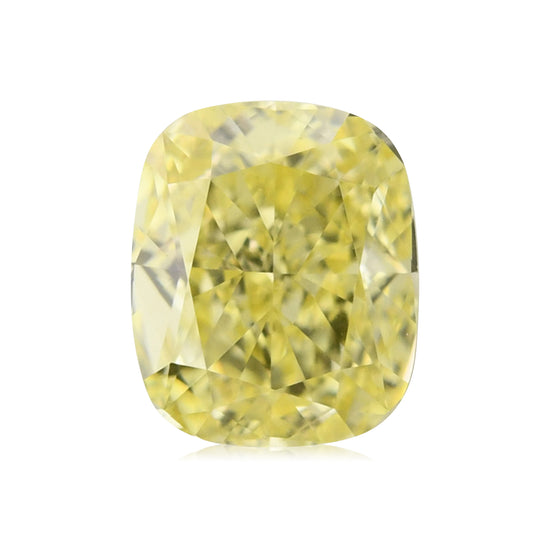 0.62 Karat Fancy Intense Yellow Kissenschliff-Diamant VS1 GIA
