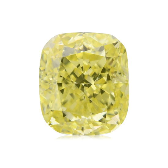 0,73 Karat Fancy Intense Yellow Kissenschliff Diamant VS2 GIA