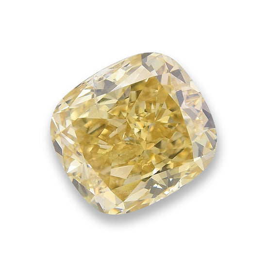 ألماسة وسادة 1.02 قيراط Fancy Brownish Yellow I1 GIA