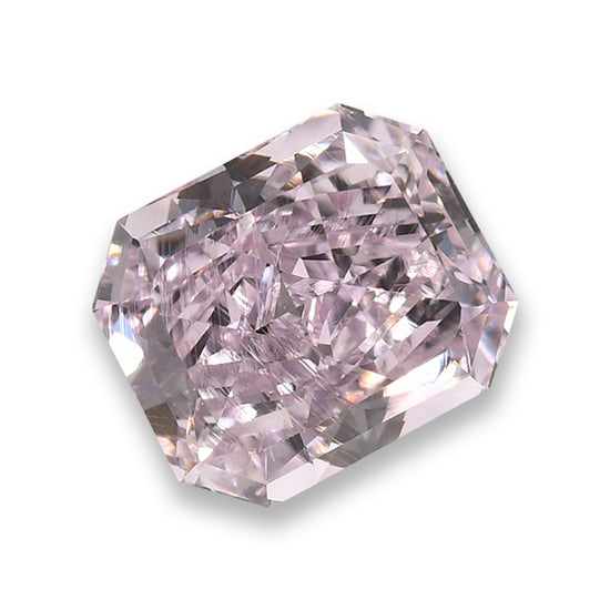 0.72 Carat Fancy Purple Pink Radiant Diamond VS2 GIA