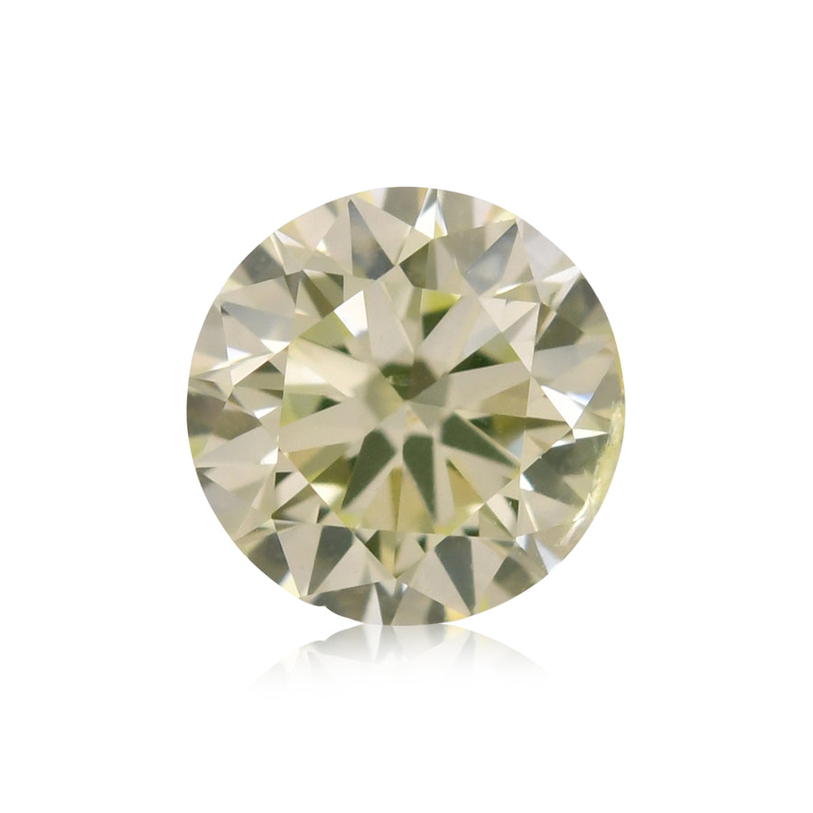 0,29 Karat Fancy Light Greenish Yellow runder Brillant Diamant I1 GIA