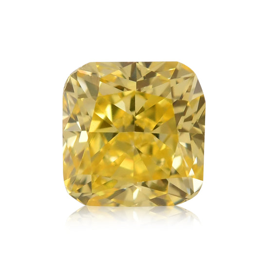 0,28 carati, fantasia vivido giallo, a cuscino, diamante VS2 GIA