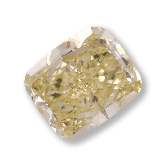 0.50 Carat Fancy Yellow Cushion Diamond VS1 GIA