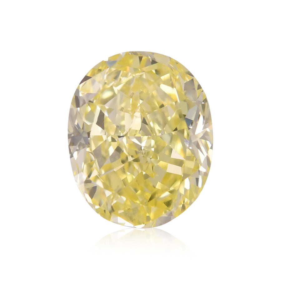 0,86 Karat Fancy Yellow Oval-Diamant SI2 GIA
