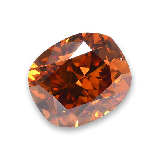 1,08 Karat Fancy Deep Yellowish Orange Cushion Diamant SI1 GIA