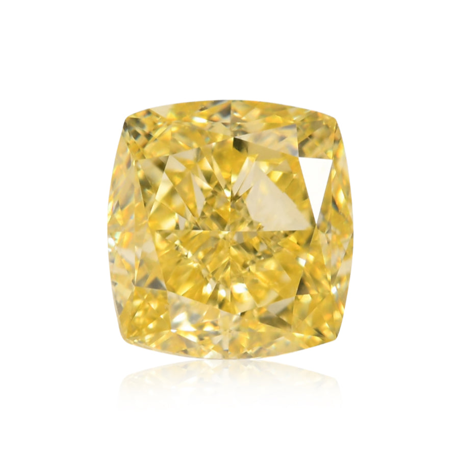 Diamante cuscino giallo intenso da 1,11 carati, VS1 GIA