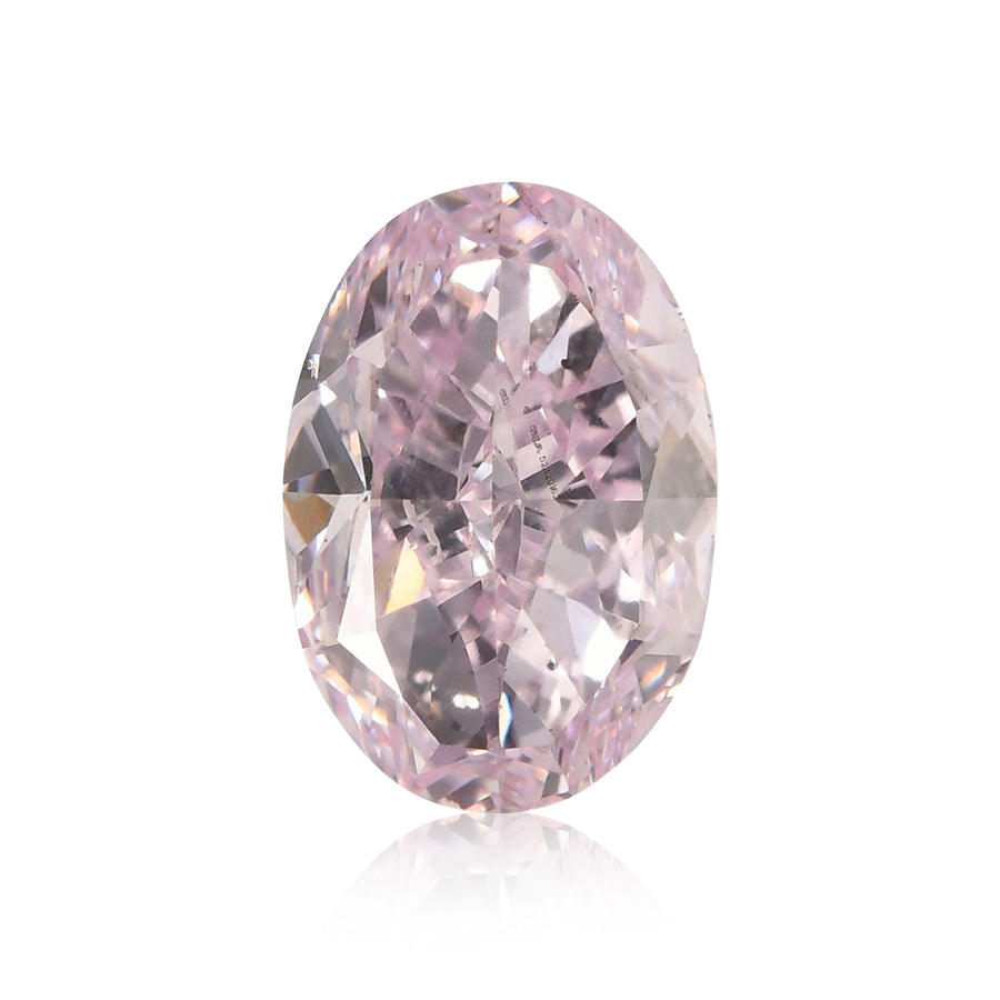 1.02 Carat Fancy Pink Purple Oval Diamond SI2 GIA