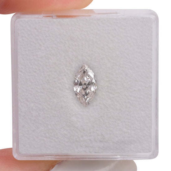 0.55 Carat Faint Pinkish Brown Marquise Diamond SI2 GIA