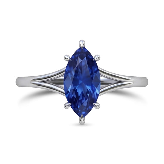 Solitaire Ring Setting with Beaded Shank