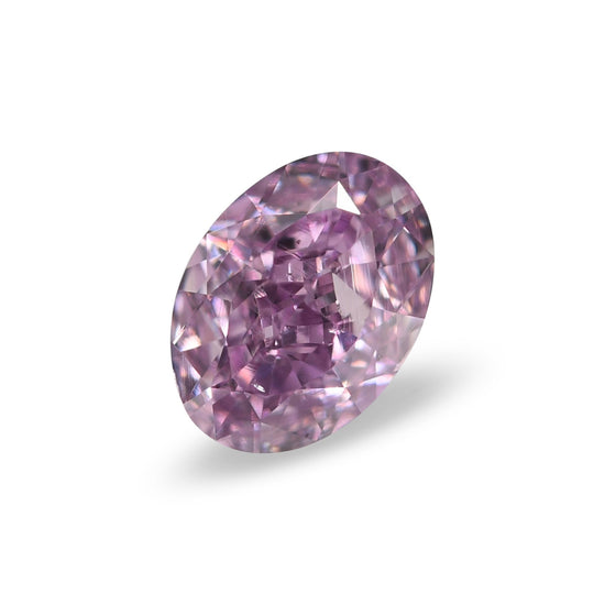 0.50 Carat Fancy Intense Pink Purple Oval Diamond VS2 GIA