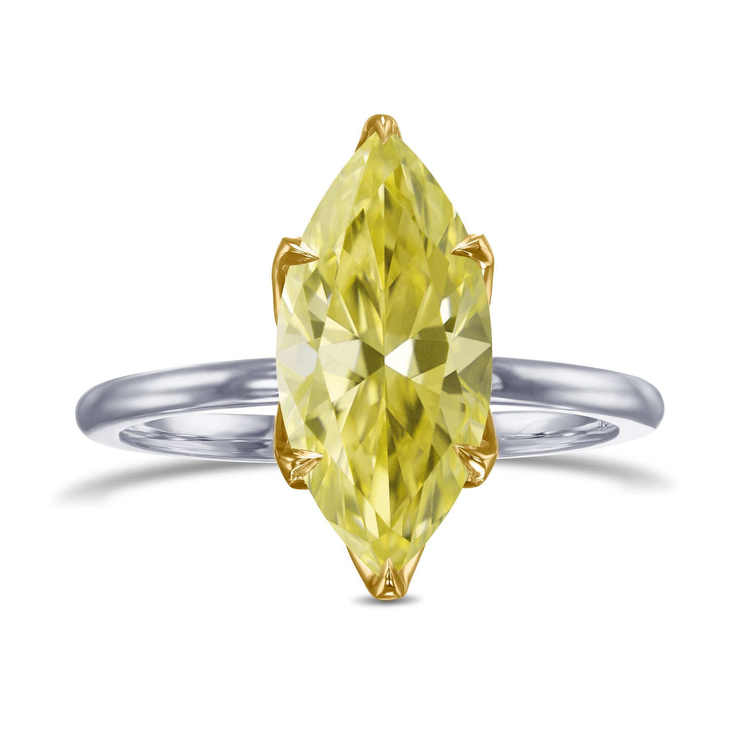 Scalloped Solitaire Diamond Ring Setting