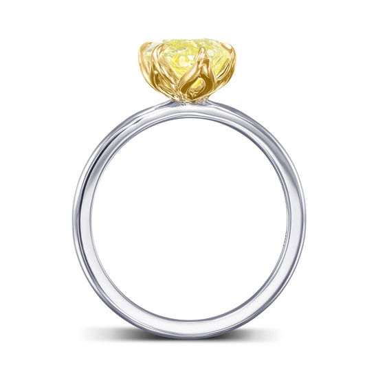 Scalloped Solitaire Diamond Ring Setting