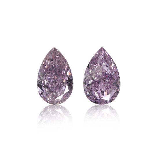Diamanti a forma di goccia, Fancy Pink Purple, 2,01 carati, SI2