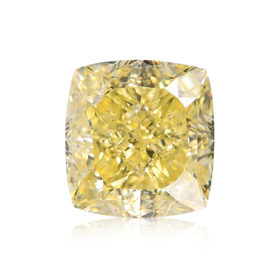 1.53 Carat Fancy Yellow Cushion Diamond VVS1 GIA