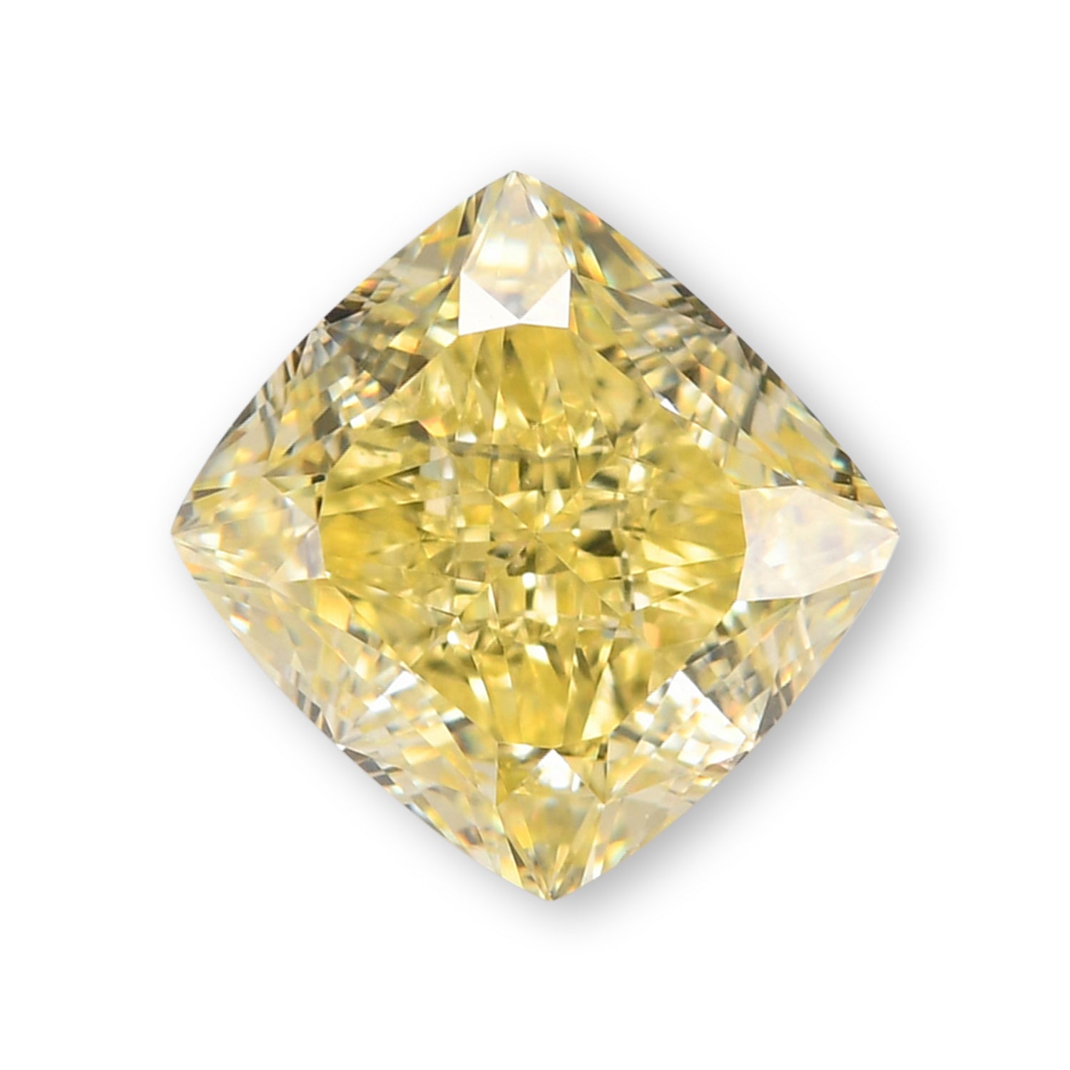 1.53 Carat Fancy Yellow Cushion Diamond VVS1 GIA