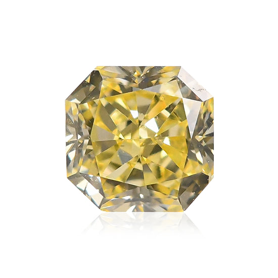 Diamante Radiante Giallo Fancy da 0,35 carati (VS1)