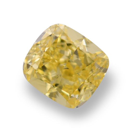 ألماسة وسادة صفراء زاهية فاخرة بوزن 1.31 قيراط IF GIA