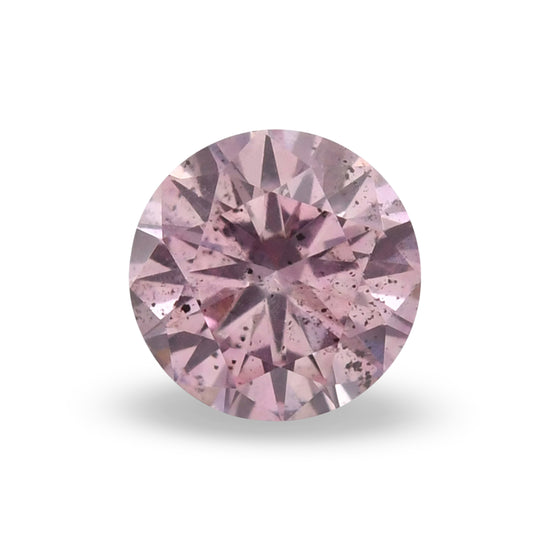 0.21 Carat Fancy Deep Purplish Pink Round Brilliant Argyle Diamond I1 GIA